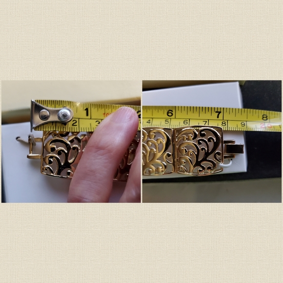 Vintage Monet Bracelet Gold Link NIB 90s 📦 - Picture 3 of 6